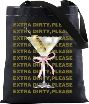 Filthy Martini Gift Dirty Martini Tote Bag Dirty Martini Lover Gift Martini Merch Soft Girly Handbag Cocktail Lover Gift