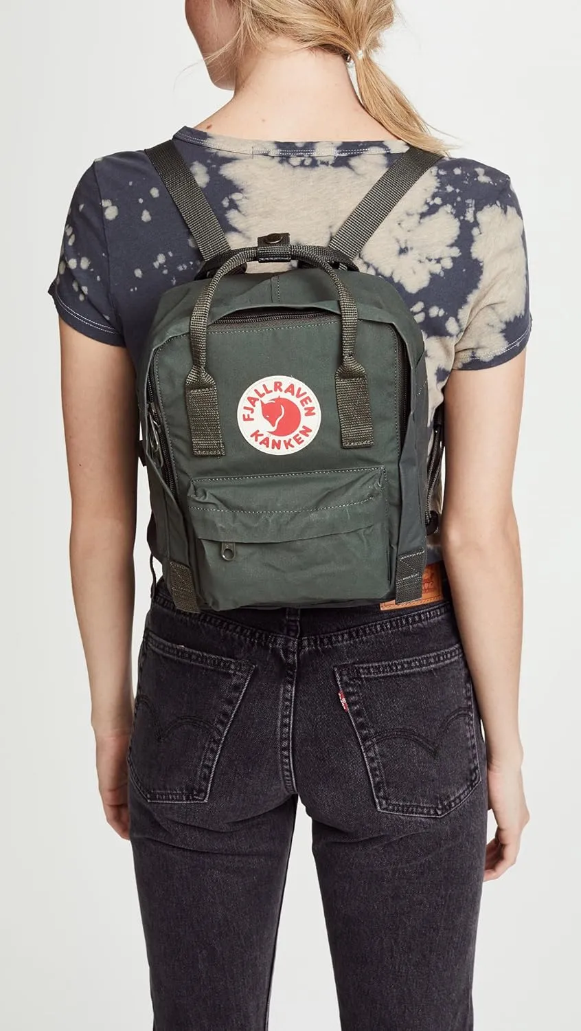 Fjallraven Women's Kanken Mini Backpack, Forest Green, One Size
