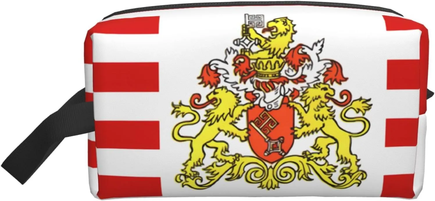 Flag of the Senate of Bremen Storage Bags - Travel Toiletry and Makeup Bags, Unisex, Daily Use, Small Items Storage