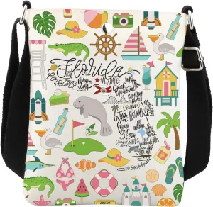 Florida Crossbody Bag Florida Gifts Florida Vacation Gift Florida Beach Gift Florida Travel Bag Florida Vacation Shoulder Bag