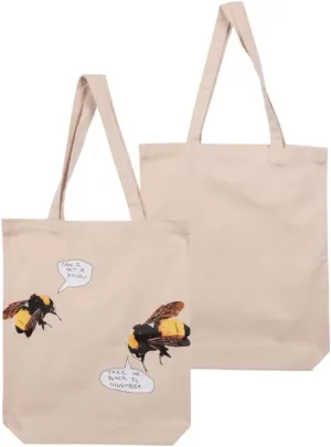 Flower Boy Bee Word Bubble Tote