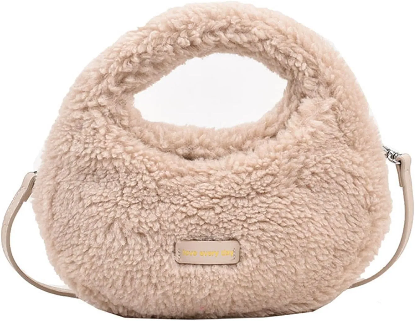 Fluffy Purse, Furry Purse Faux Fur Bag Cute Lambswool Fuzzy Crossbody Bag for Women