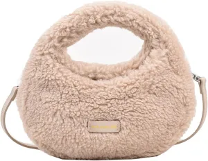 Fluffy Purse, Furry Purse Faux Fur Bag Cute Lambswool Fuzzy Crossbody Bag for Women