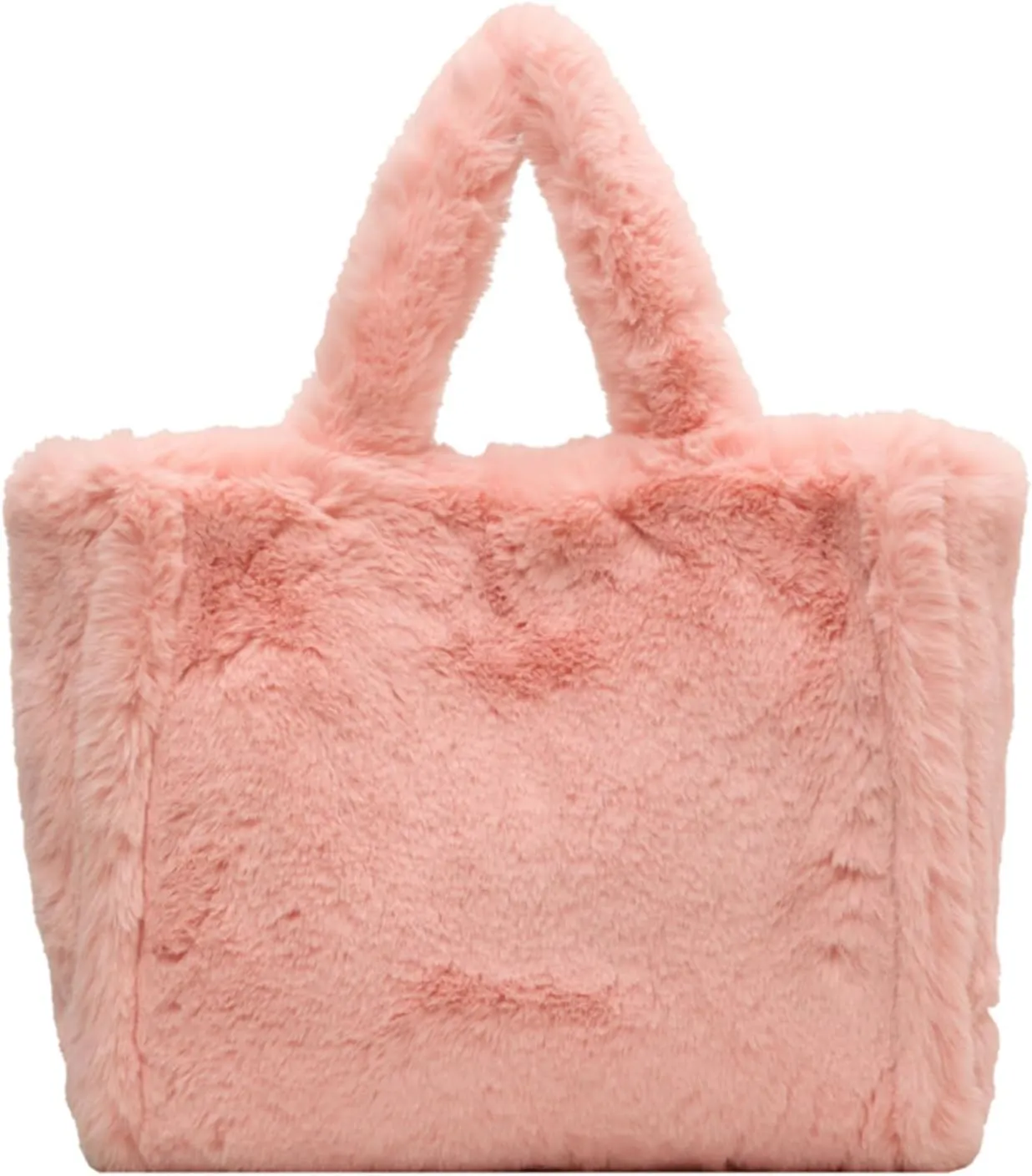 Fluffy Tote Bag Large Fur Purses for Women Winter Fuzzy Totes Furry Shoulder Handbag Plush Bags