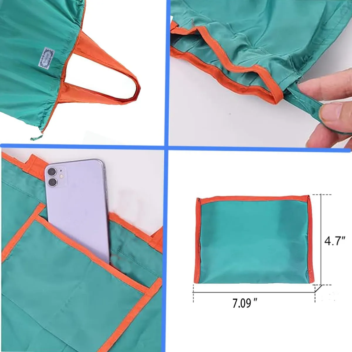 Foldable Grocery Bags,Reusable Grocery Bags Heavy Duty,Reusable Shopping Bags with Wide Handles for Portable Shopping