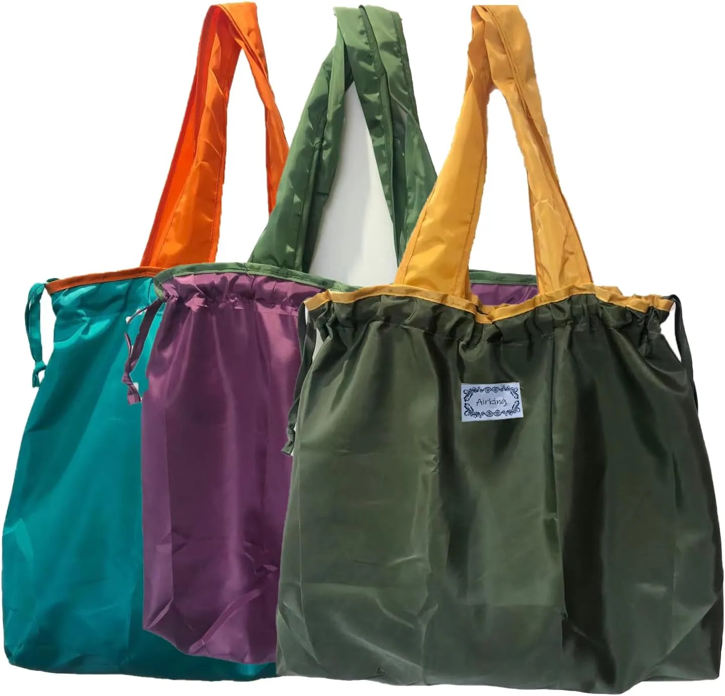 Foldable Grocery Bags,Reusable Grocery Bags Heavy Duty,Reusable Shopping Bags with Wide Handles for Portable Shopping