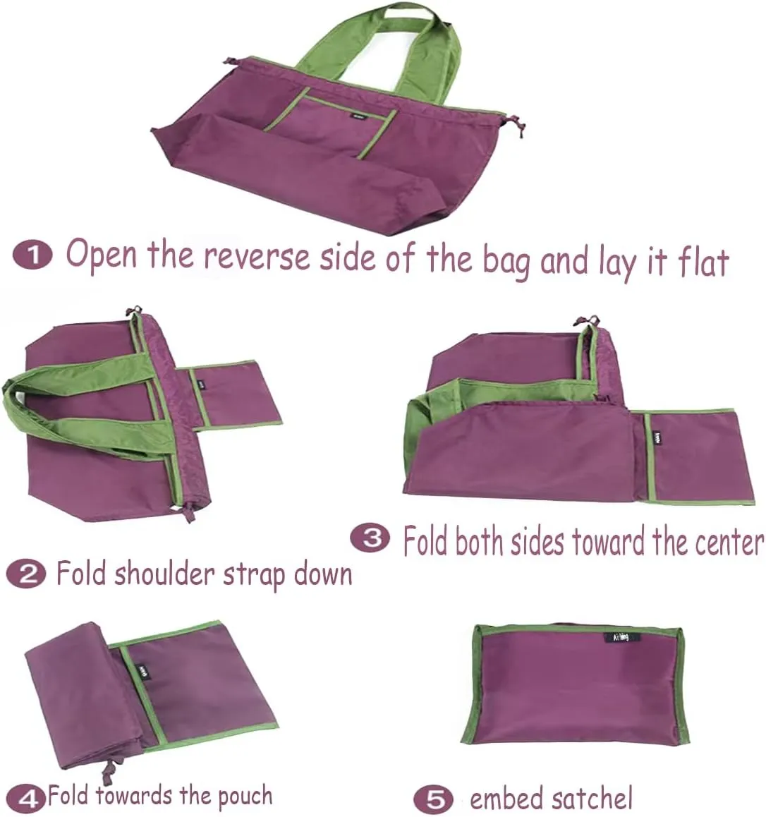 Foldable Grocery Bags,Reusable Grocery Bags Heavy Duty,Reusable Shopping Bags with Wide Handles for Portable Shopping