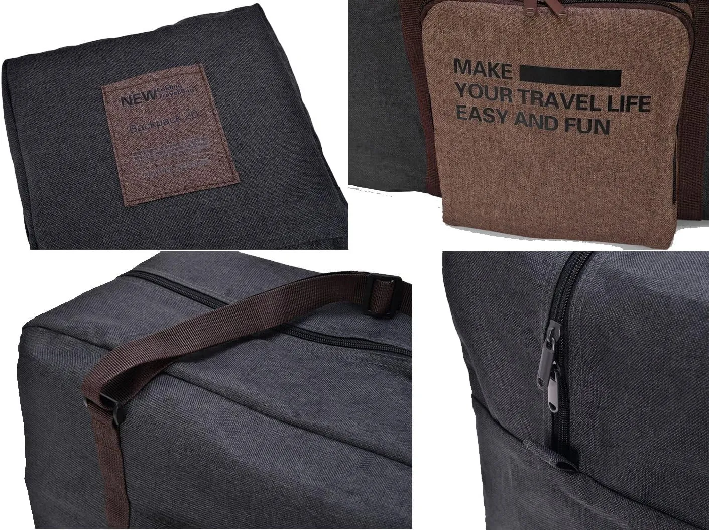 Foldable Storage Duffle Bag Waterproof Lightweight Handbag Travel Bag