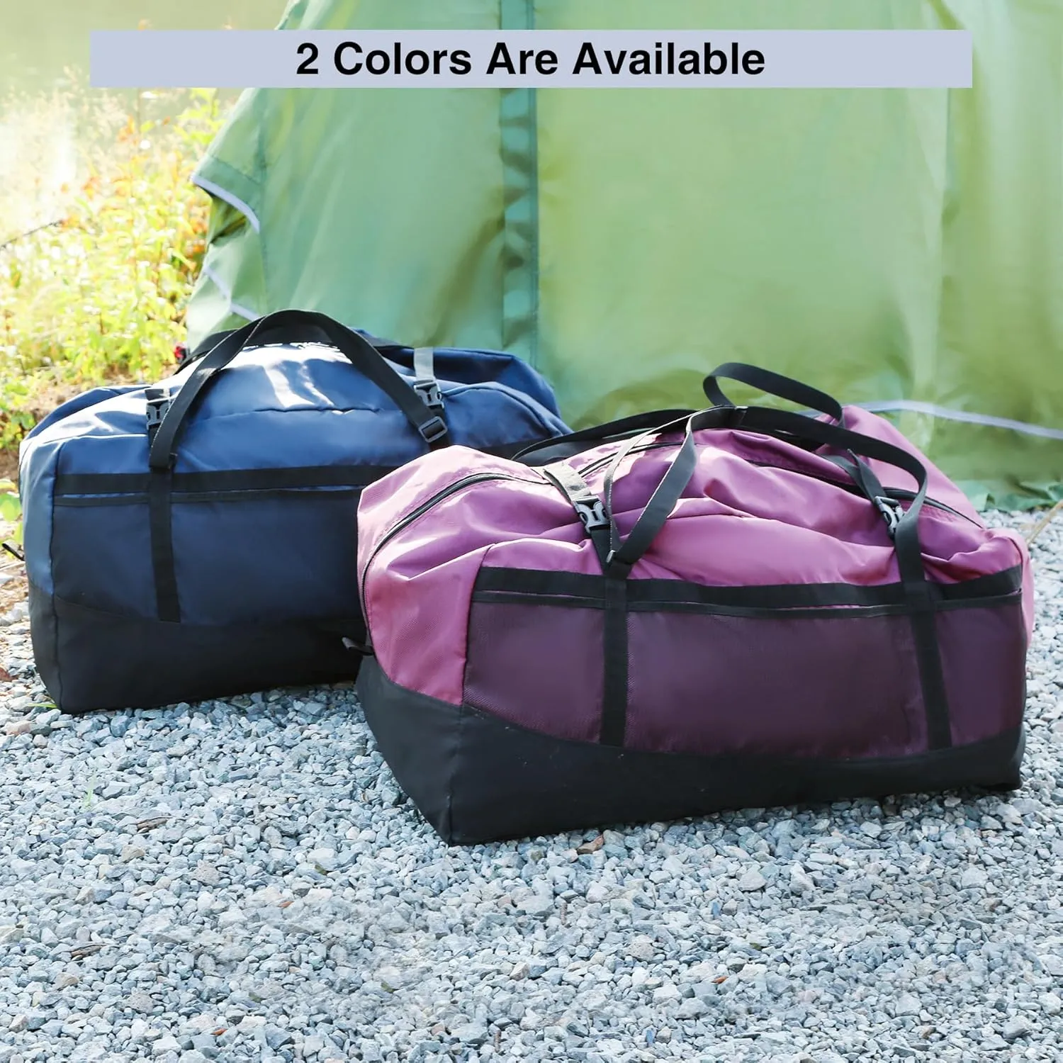 Foldable Travel Bag,100L Large Duffel Bag for Travel, Lightweight Waterproof Tote Bag, Blue