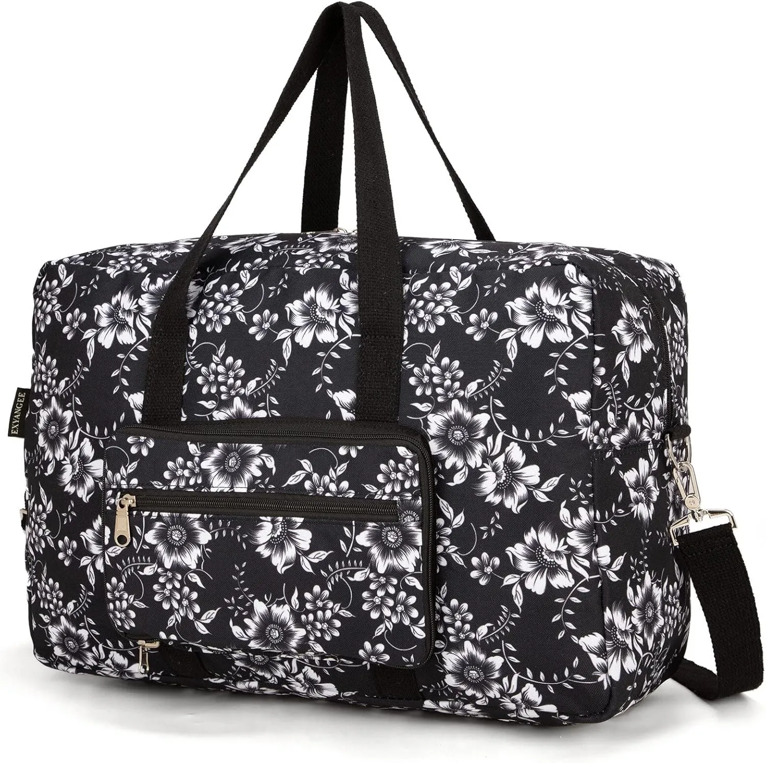 Foldable Travel Duffel Bag, Medium Women's Weekender and Overnight bag carry on Luggage bag for Women