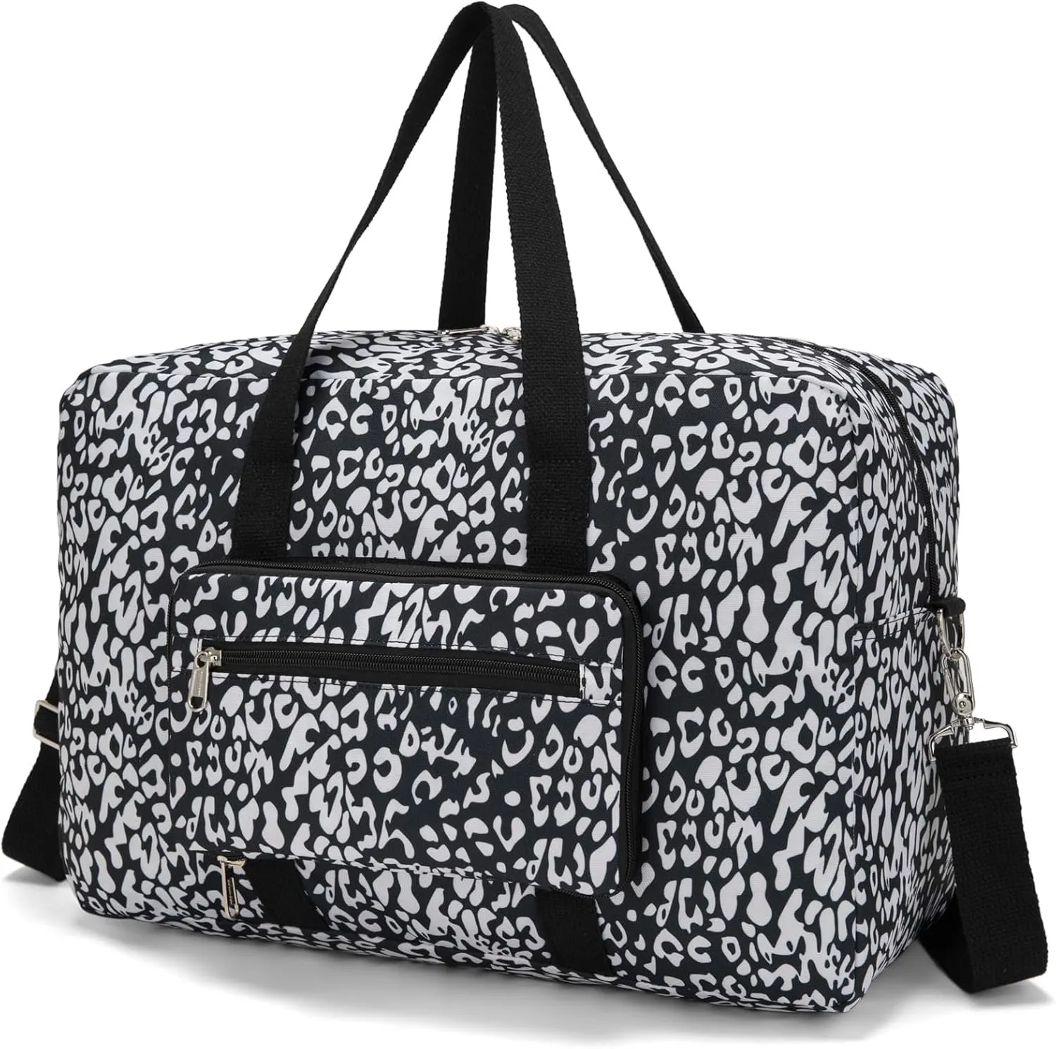 Foldable Travel Duffel Bag, Medium Women's Weekender and Overnight bag carry on Luggage bag for Women