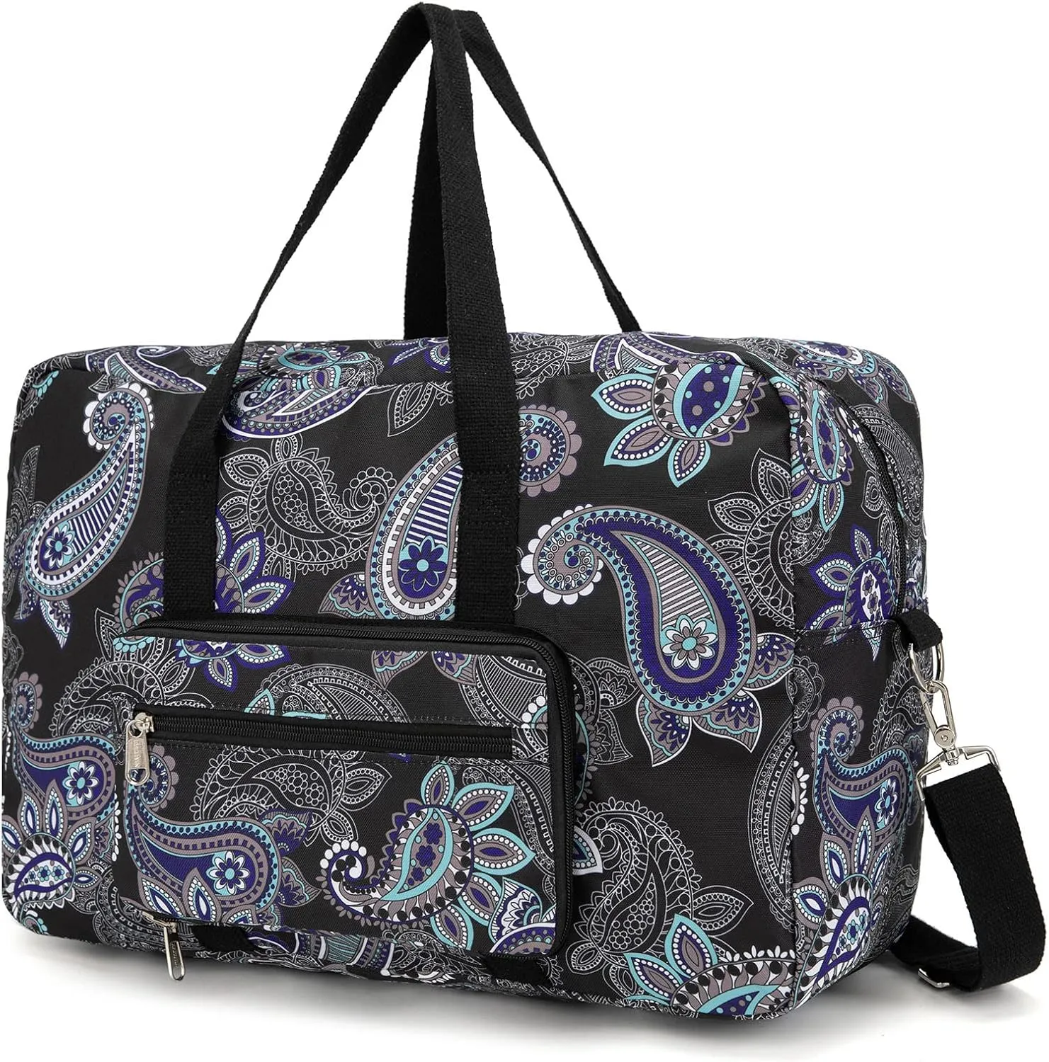 Foldable Travel Duffel Bag, Medium Women's Weekender and Overnight bag carry on Luggage bag for Women