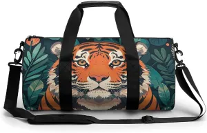 Forest Tiger Gym Bag for Men Women Water Resistant Duffle Bag Travel Lightweight Bag for Travel Sports