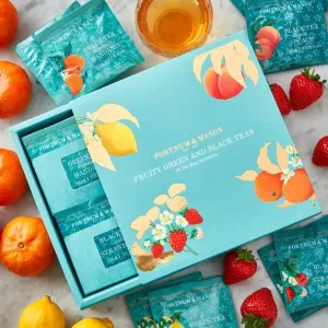 Fortnum & Mason Fruit Scented Tea Selection Decorative Gift Box, 40 Silky Tea Bags, 80g