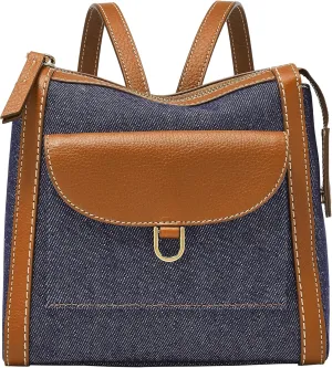 Fossil Women's Parker Leather Convertible Backpack Purse Handbag for Women