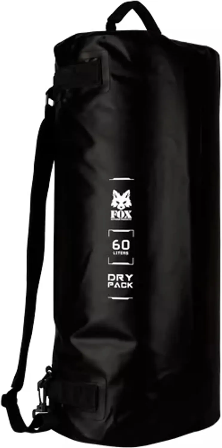 Fox Outdoor 32-601 60 Liter Duffle-Rucksack Wtrprf Zipper 840D - Black