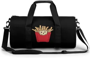 French Fries Potato Ghost Gym Bag for Men Women Duffle Bags Travel Tote