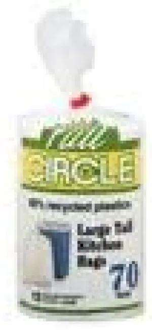 Full Circle - Recycling Tall Kitchen Trash Bags, 13 Gallon (70 Count) - Made in USA
