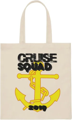 Funny Novelty Cruise Squad Retro Vintage Cruise Squad Men Women Canvas Tote Bag
