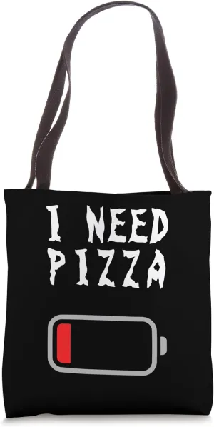 Funny Pizza Love Addict Tee I Need Pizza Addiction gift Tote Bag
