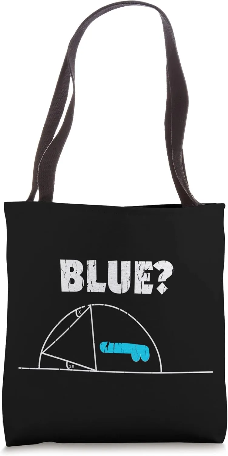 Funny Sarcastic Geometric Area Calculation Social Media Tote Bag