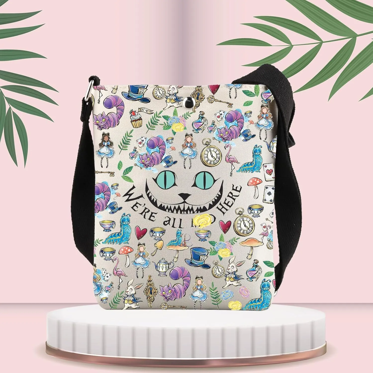 FUSTMW Alices Gifts Alices Crossbody Bag Alices Fairy Tale Fans Gift Alices Movie Bag with Shoulder Strap