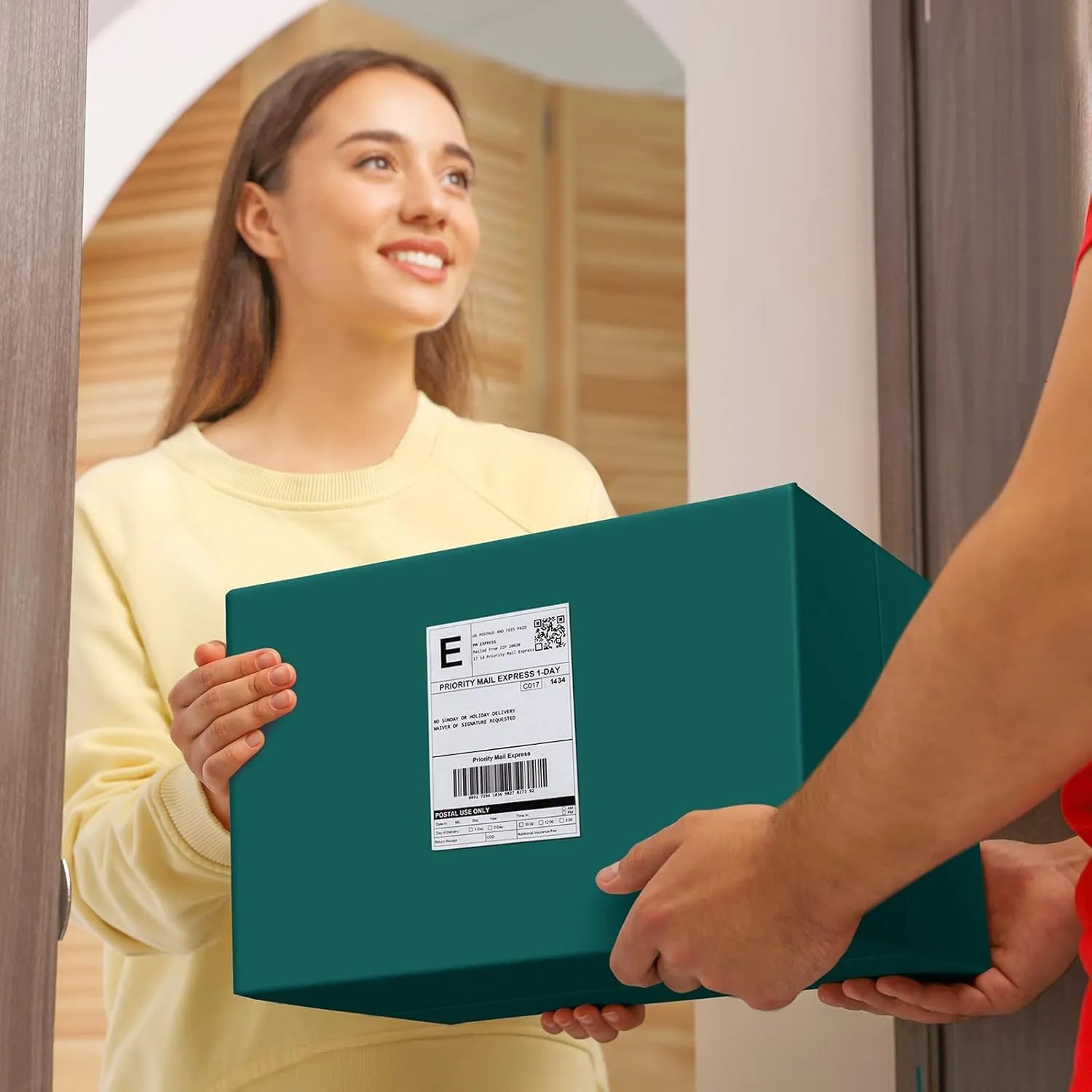 Fuxury Large Poly Mailers 19x24 Inch 100 Pcs, Waterproof Shipping Bags for Clothing, Strong Adhesive Shipping Envelopes for Small Business, Self Seal Mailers Poly Bags Mailing Bags Forest Green