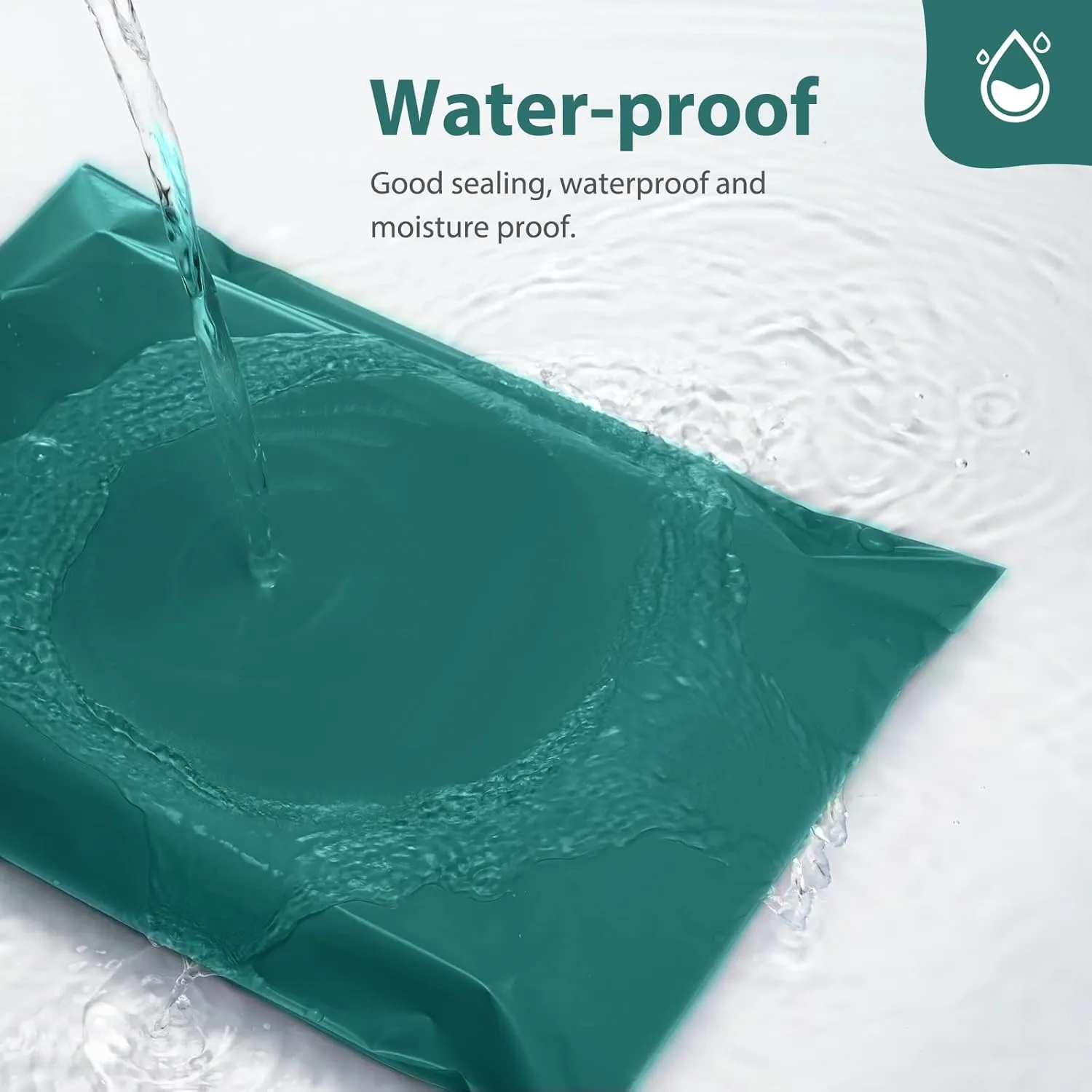 Fuxury Large Poly Mailers 19x24 Inch 100 Pcs, Waterproof Shipping Bags for Clothing, Strong Adhesive Shipping Envelopes for Small Business, Self Seal Mailers Poly Bags Mailing Bags Forest Green
