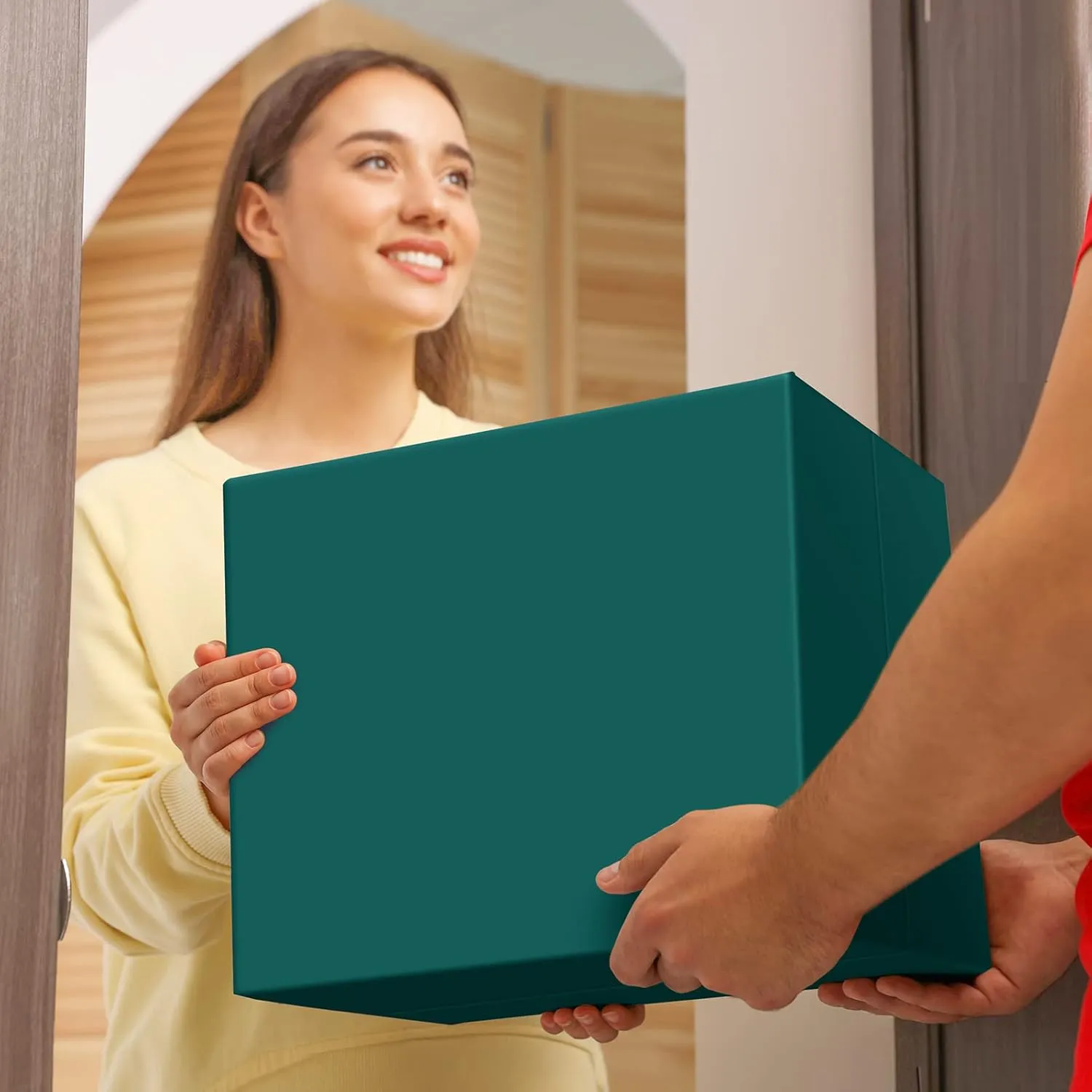 Fuxury Large Poly Mailers 24x24 Inch 50 Pcs, Waterproof Shipping Bags for Clothing, Strong Adhesive Shipping Envelopes for Small Business, Self Seal Mailers Poly Bags Mailing Bags Forest Green