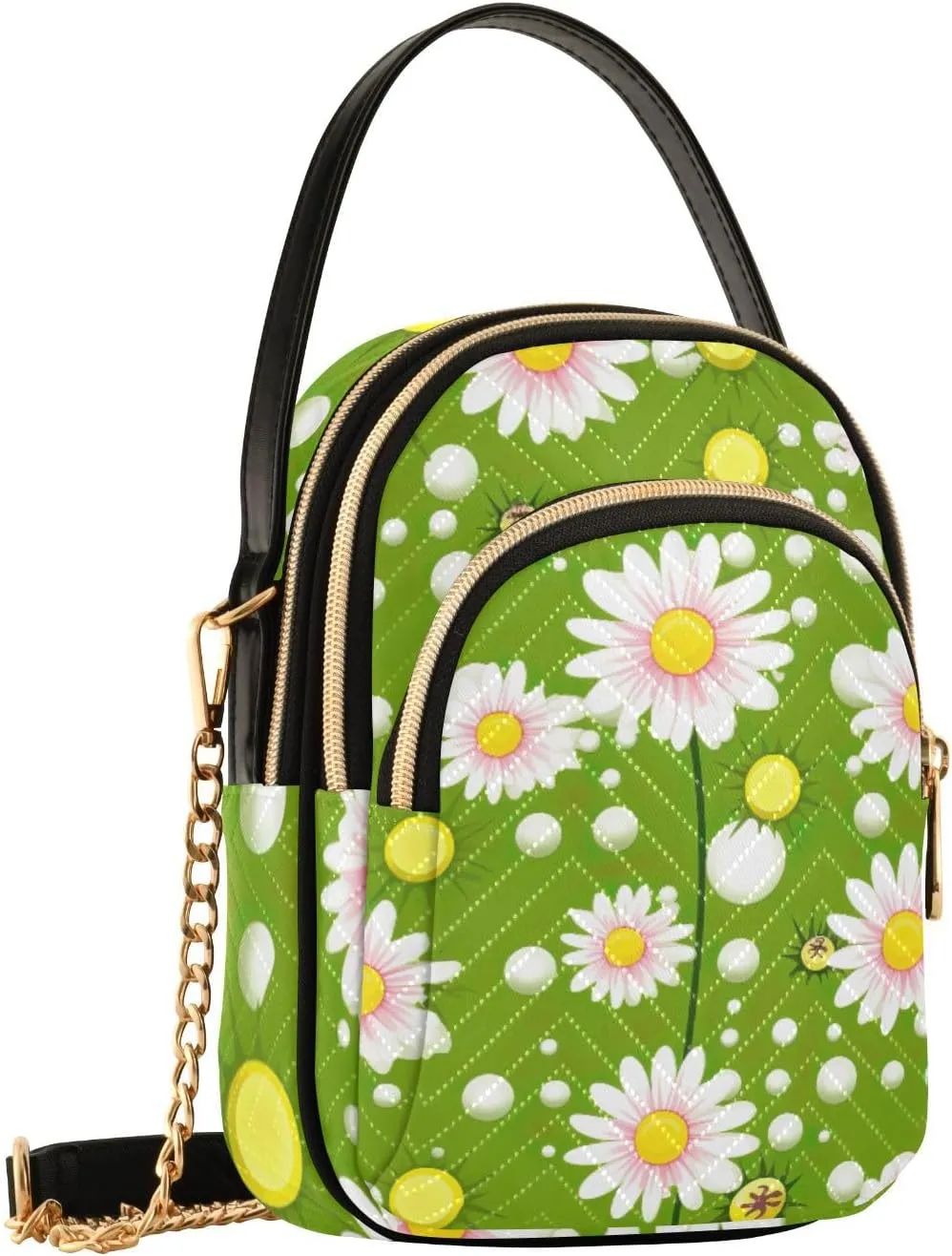 GAIGEO Colorful Geometric Ornament with Stylized Ladies Shoulder Handbags, Shoulder Purses for Women Crossbody