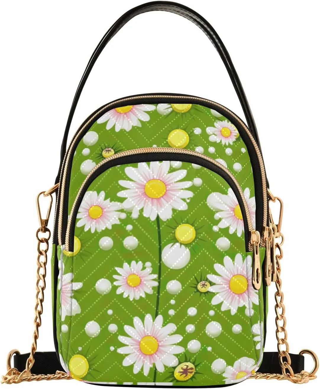 GAIGEO Colorful Geometric Ornament with Stylized Ladies Shoulder Handbags, Shoulder Purses for Women Crossbody