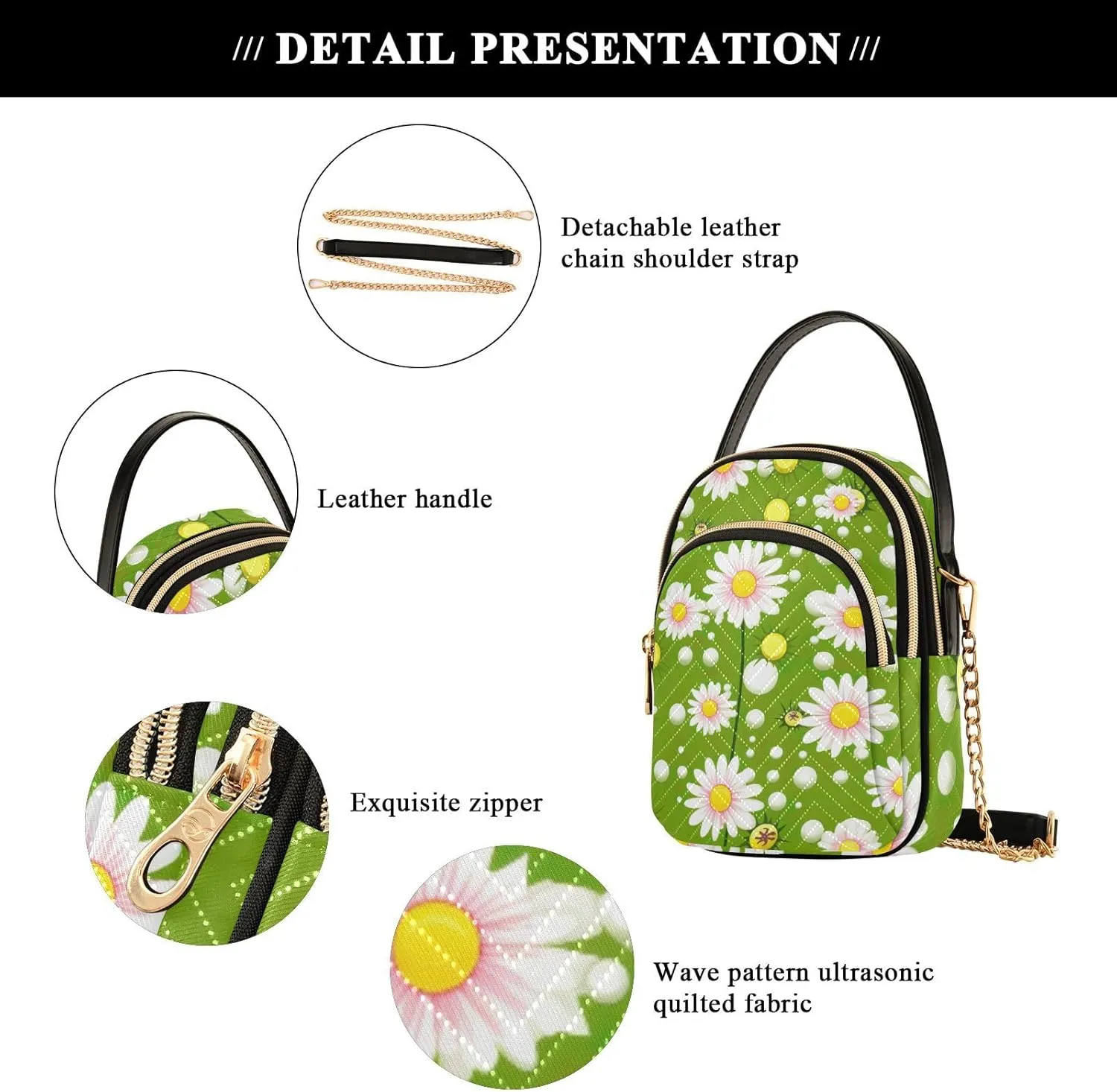 GAIGEO Colorful Geometric Ornament with Stylized Ladies Shoulder Handbags, Shoulder Purses for Women Crossbody