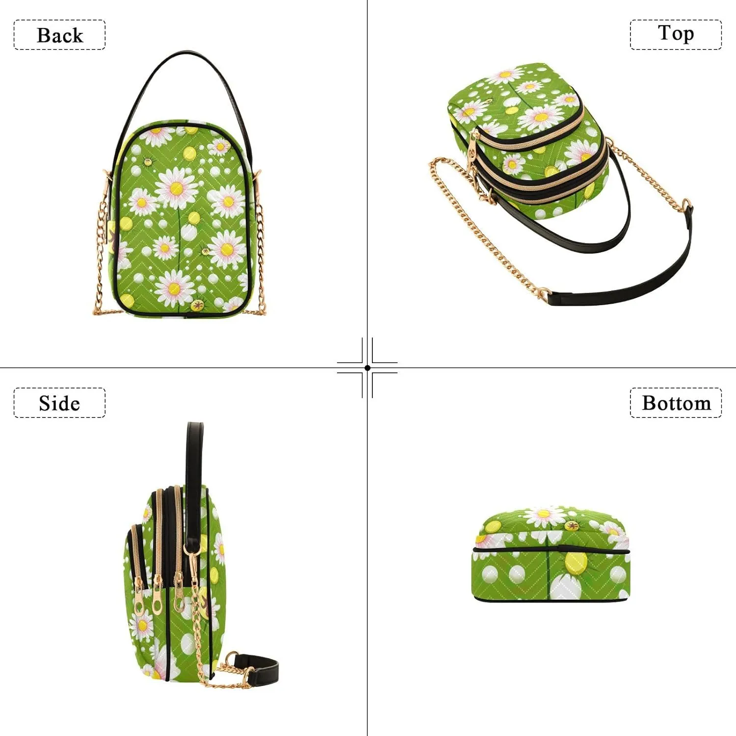 GAIGEO Colorful Geometric Ornament with Stylized Ladies Shoulder Handbags, Shoulder Purses for Women Crossbody