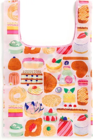 Galison Sweet Confections – Packable Nylon Reusable Tote Bag Eco Friendly Perfect For Groceries And Travel