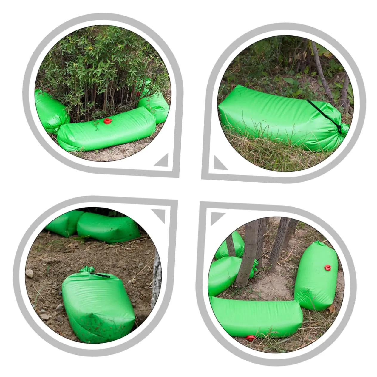 GALPADA 2pcs Plants Watering Bag Plant Irrigation Device Automatic Drip Water Bag Garden Shrub Watering Bag Tree Bag Trees Watering Bag Watering Bags for Plants Portable Cue Plastic Green
