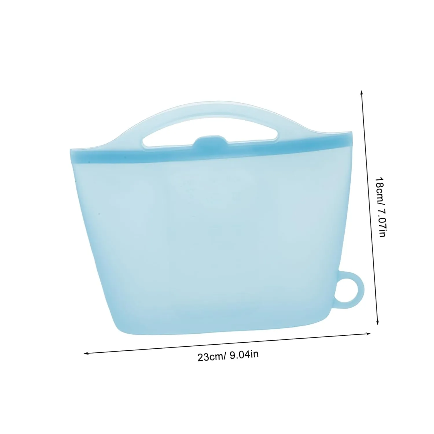 Garneck Convenient Silicone Food Pouch Reusable Microwave Steam Bag for Fresh Food Storage 1200ml for Busy Parents