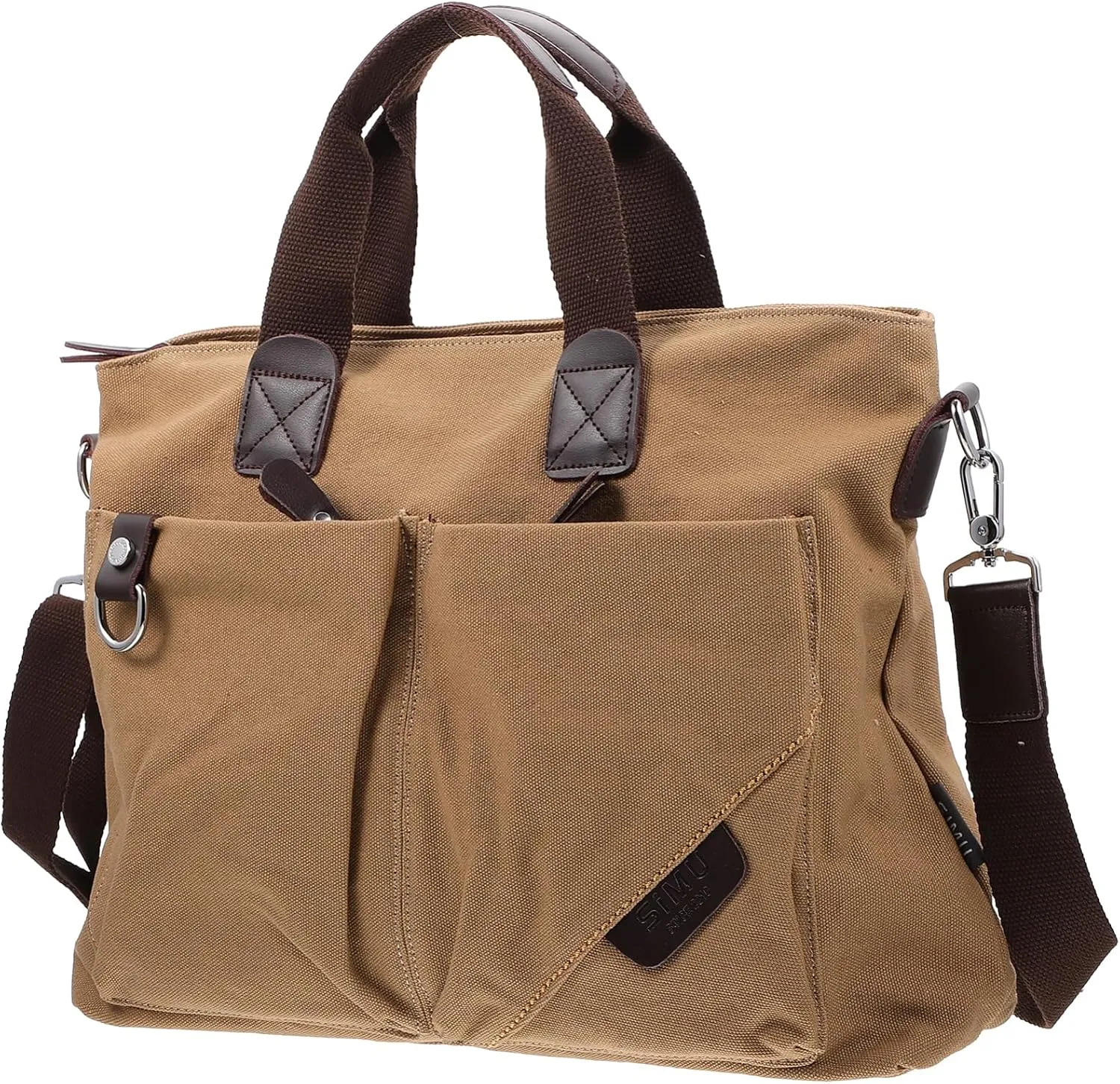 Gatuida Men's Casual Office Bag Portable Satchel Large Space Breathable Fabric Safe for Long Time Use Easy to Organize