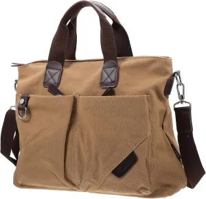 Gatuida Men's Casual Office Bag Portable Satchel Large Space Breathable Fabric Safe for Long Time Use Easy to Organize