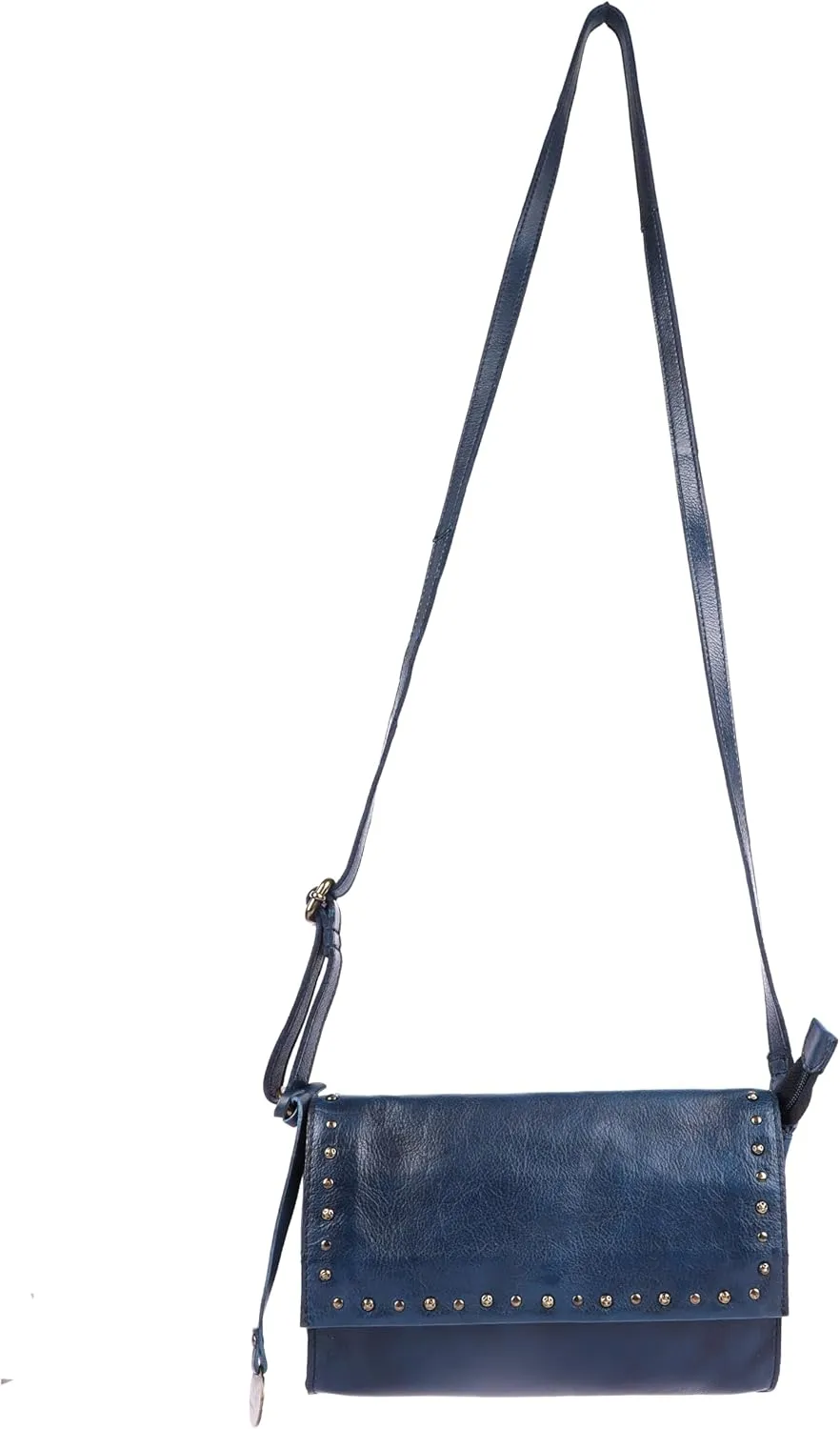 Genuine Italian Leather Boho Studded Crossbody Shoulder Bag - Stylish, Durable, & Perfect for Everyday Use for women