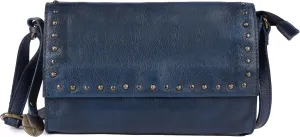 Genuine Italian Leather Boho Studded Crossbody Shoulder Bag - Stylish, Durable, & Perfect for Everyday Use for women