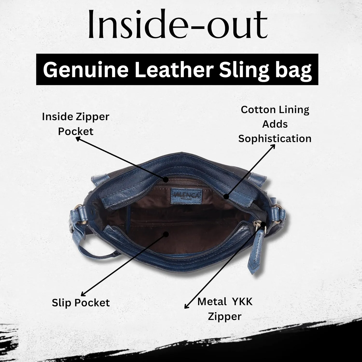 Genuine Italian Leather Boho Studded Crossbody Sling Bag - Stylish, Durable, & Perfect for Everyday Use for Women