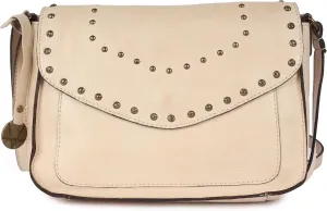Genuine Italian Leather Boho Studded Crossbody Sling Bag - Stylish, Durable, & Perfect for Everyday Use for Women