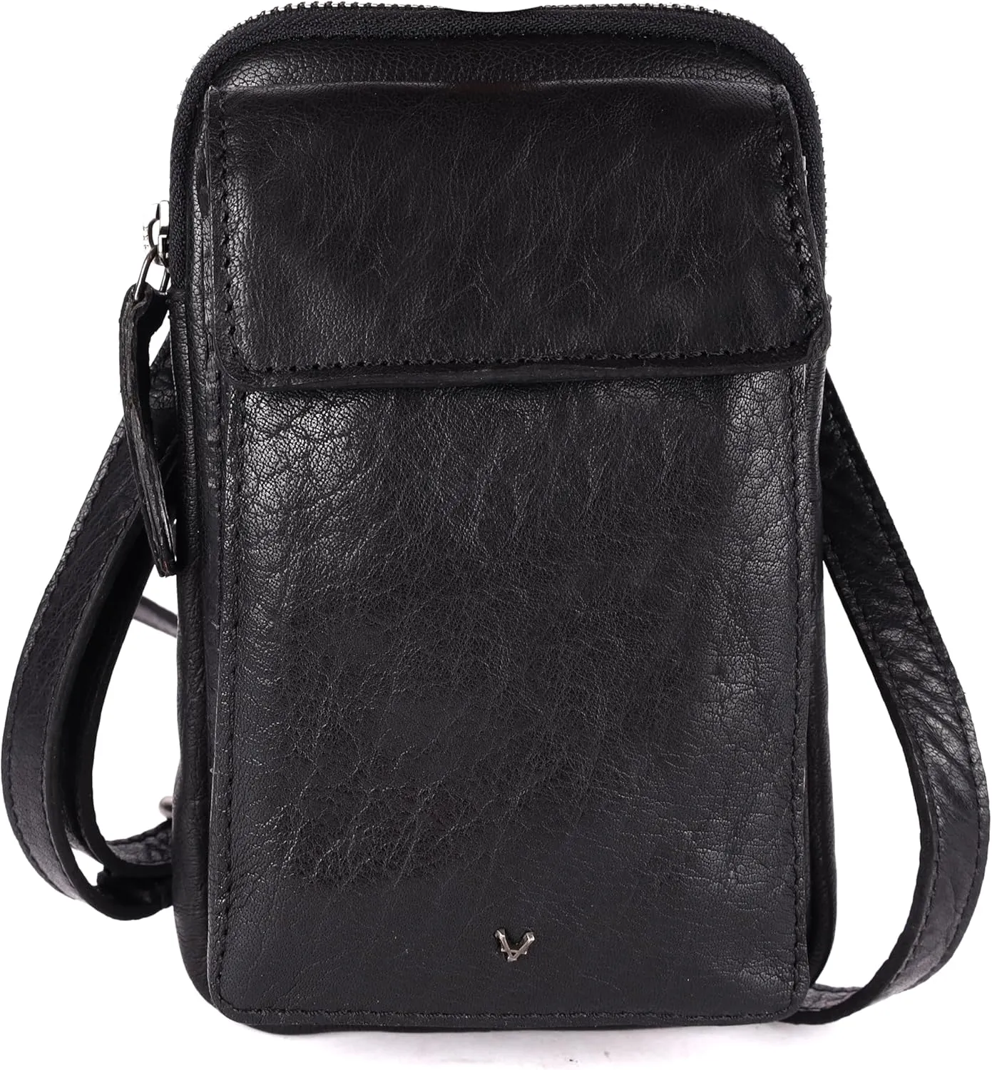 Genuine Leather Small Crossbody Bags For Women Cell Phone Purse, Trendy Casual Bag with Adjustable Strap