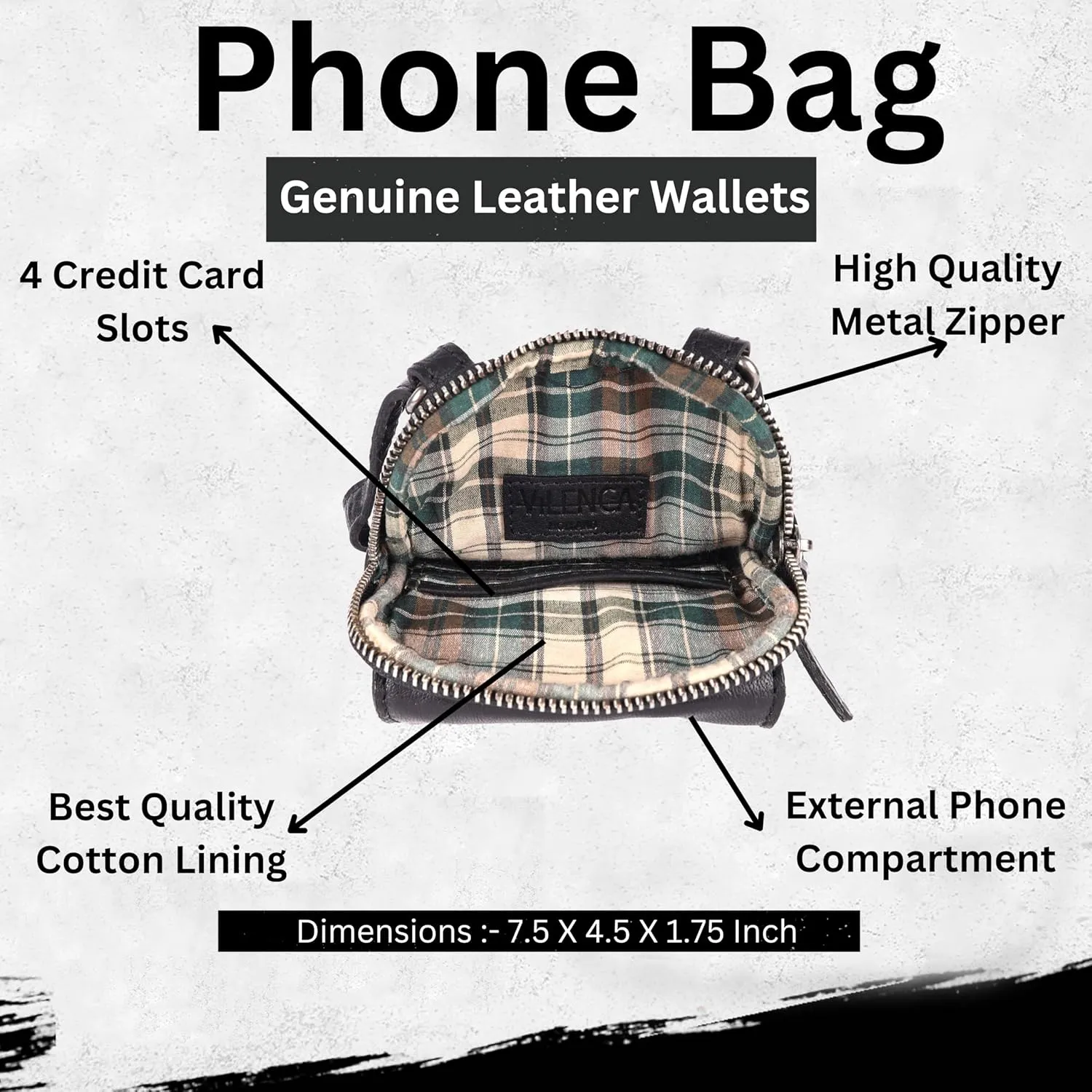 Genuine Leather Small Crossbody Bags For Women Cell Phone Purse, Trendy Casual Bag with Adjustable Strap