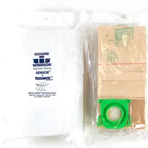 Genuine Triple-Check Microfilter Bag 8.600-050.0 for Sensor and Versamatic Plus Vacuum-Filter Bags-Made in Germany-2 pack (20 bags)