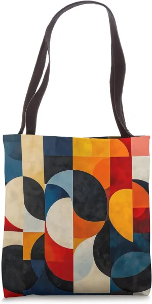 Geometric Abstraction With Bold Shapes Tote Bag