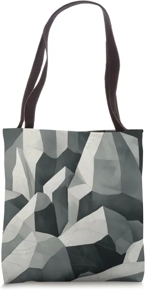 Geometric Boulder Angular Edges Tote Bag