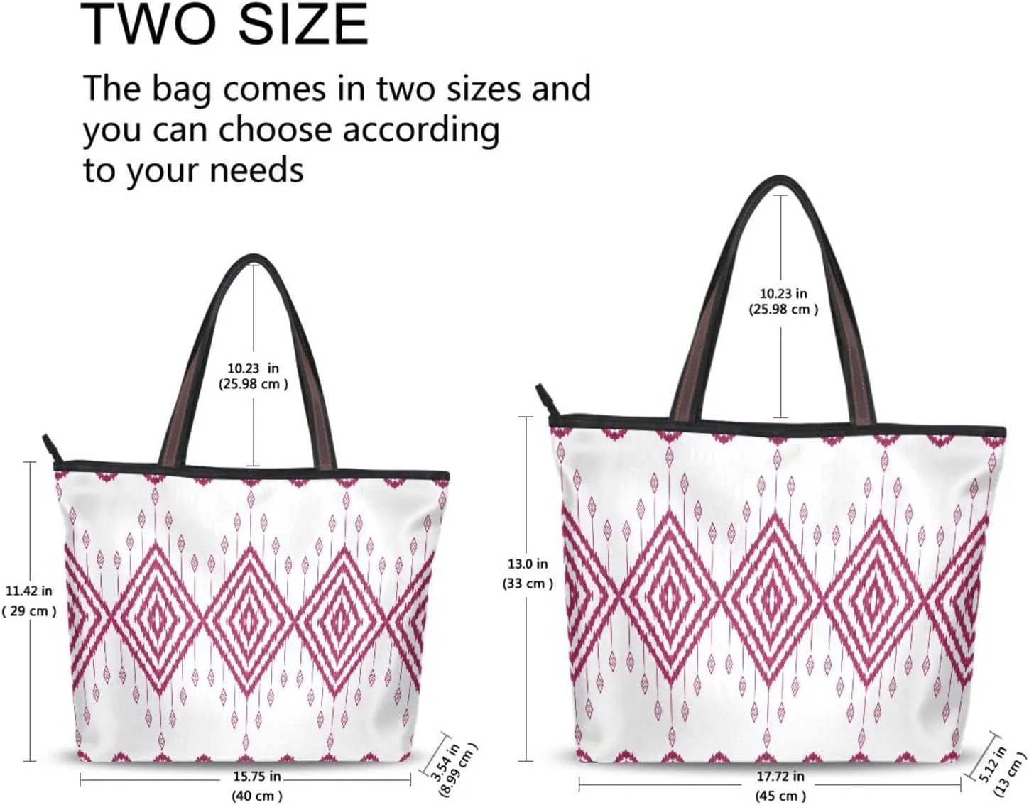 Geometric Ethnic Tribal Motif Fashion Shoulder Bags Tote Bags Handbags For Women, L