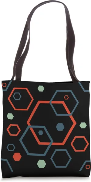 Geometric Hexagonal Pattern Tote Bag