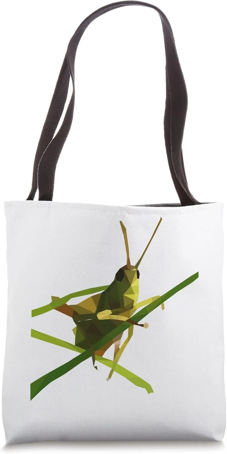 Geometric Insect Grasshopper T-Shirt Locusts Tote Bag